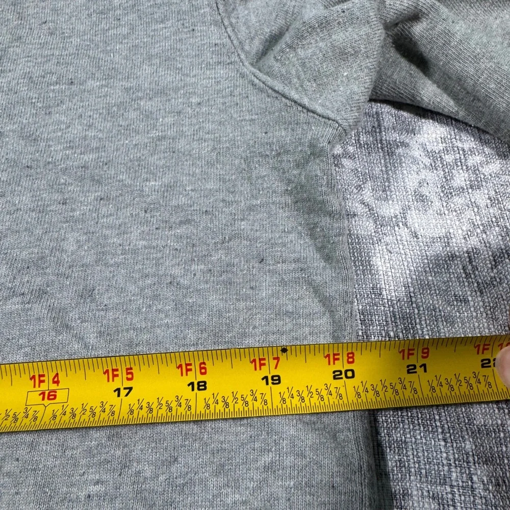 Polo Ralph Lauren Rugby Shirt Mens Medium Gray Vintage Elbow Patches USA Made